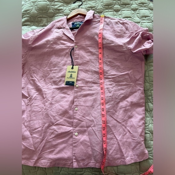 Chubbies The Magnolia Button Down Linen Sunday Shirt NWT - Picture 15 of 16